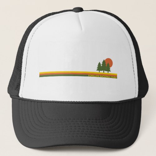 Forillon National Park Pine Trees Sun Trucker Hat