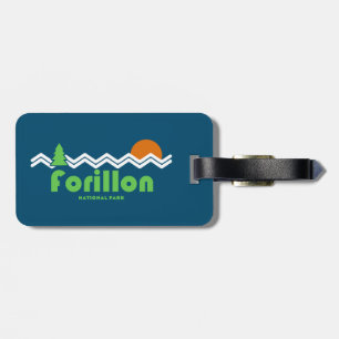 Forillon National Park Retro Luggage Tag