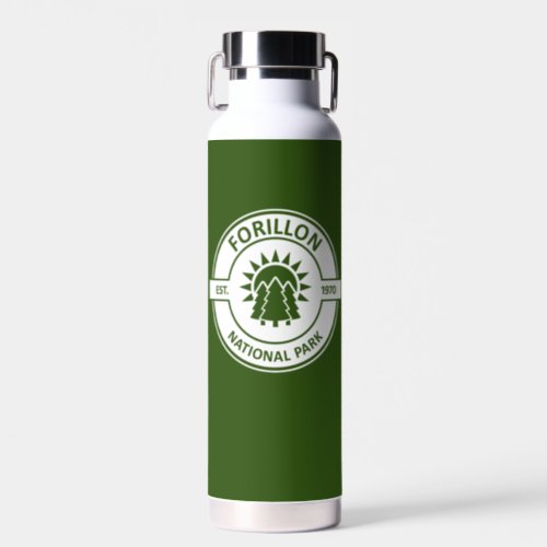 Forillon National Park Sun Trees Water Bottle