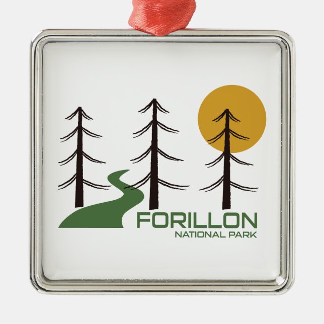 Forillon National Park Trail Metal Ornament (Front)