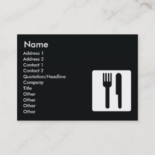 Fork and Knife - Chubby Business Card