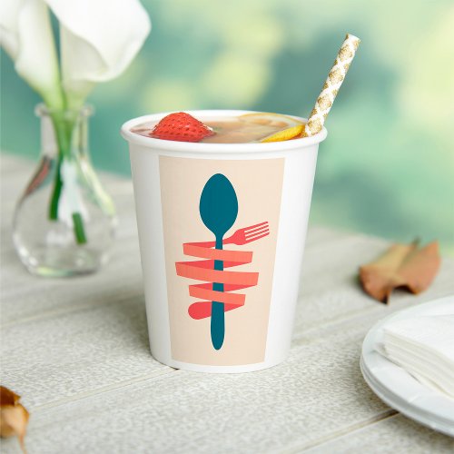 Fork And Spoon Paper Cups