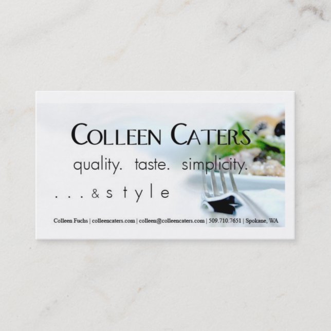 fork business card (Front)