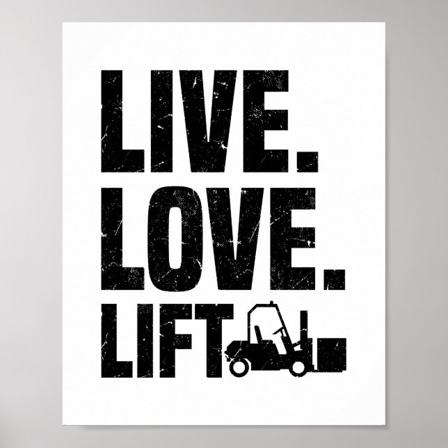 fork | Forklift Job Gifts Poster (Front)