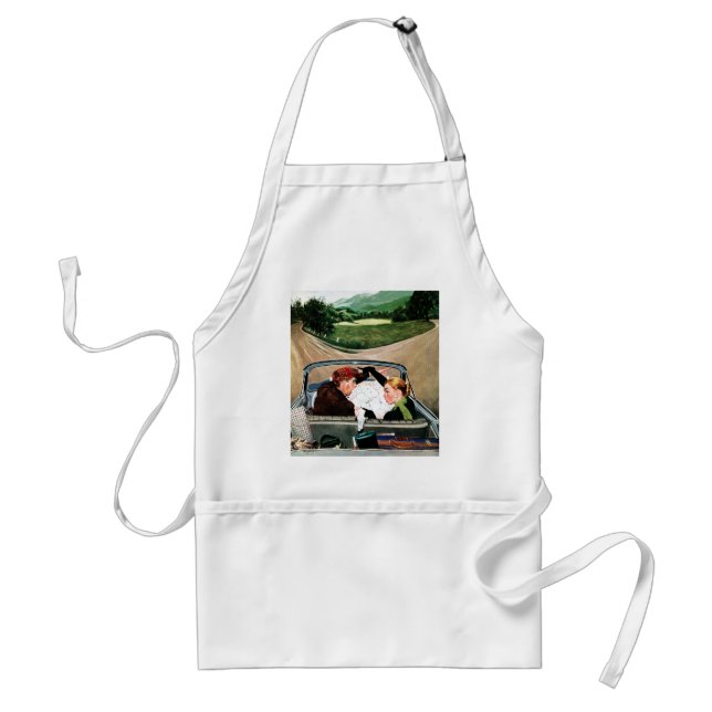 Fork in the Road Adult Apron (Front)