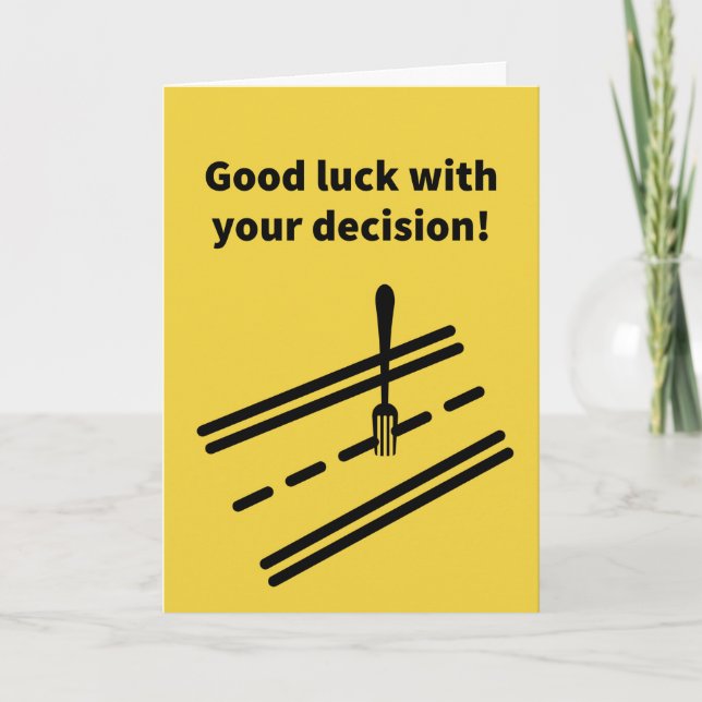 Fork In the Road - Encouragement Card (Front)