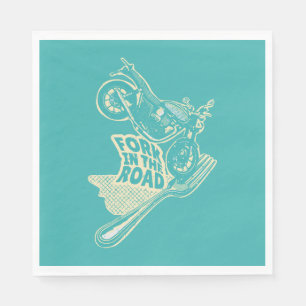 Fork in the road motorcycle crash napkins