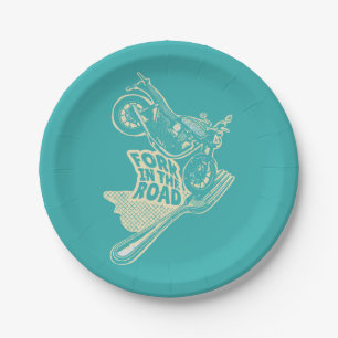 Fork in the road motorcycle crash paper plates