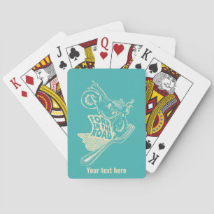 Fork in the road motorcycle crash poker cards