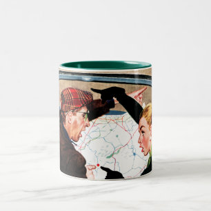 Fork in the Road Two-Tone Coffee Mug