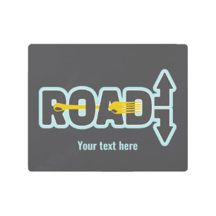 Fork in the road typographic text art