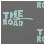 Fork in the road typography fabric