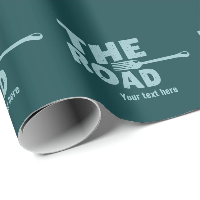 Fork in the road typography wrapping paper (Roll Corner)
