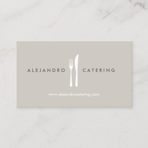Fork &amp; Knife Logo for Chef, Catering, Restaurant Business Cards