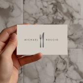 Fork & Knife Logo for Chef, Foodie, Restaurant Business Card