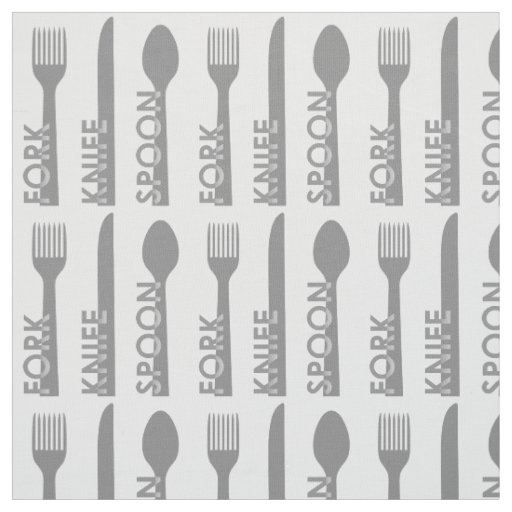 Fork Knife Spoon Fabric