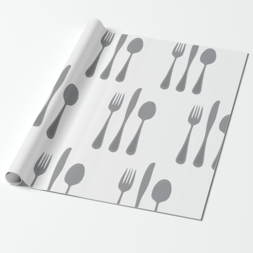 Fork Knife Spoon Wrapping Paper