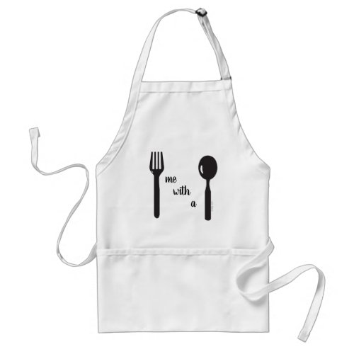 Fork Me with a Spoon Adult Apron