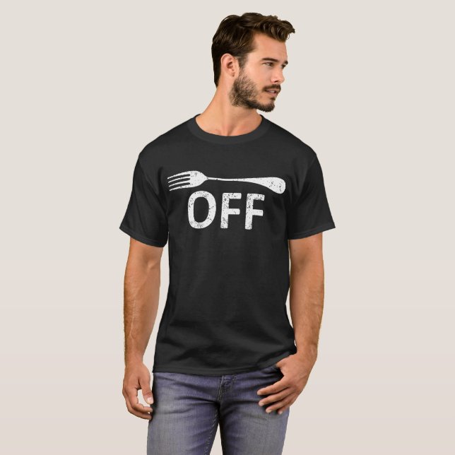 Fork Off tee rude offensive bbq barbecue party fun (Front Full)