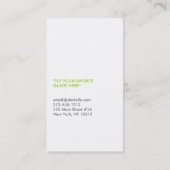 FORK SPOON KNIFE in GRAY Business Card (Back)