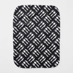 Fork spoon knife pattern baby burp cloth