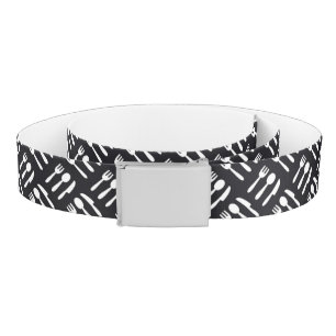 Fork spoon knife pattern belt
