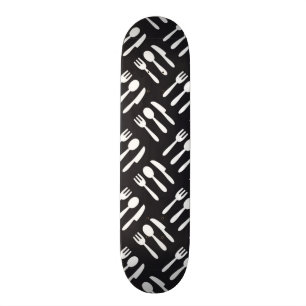 Fork spoon knife pattern skateboard deck