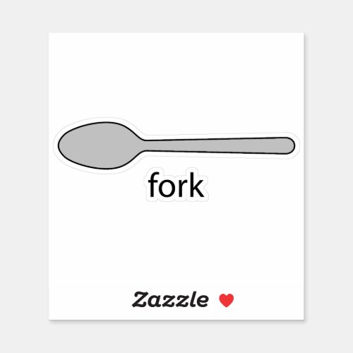 Fork Sticker