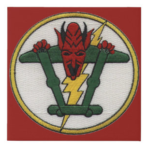 Fork-Tailed Devil P-38 Lightning Faux Canvas Print