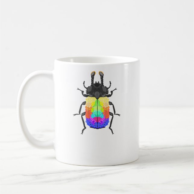 Forked Fungus Beetle Coffee Mug (Left)