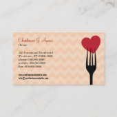 Forked Heart Restaurant/Catering Business Card (Back)