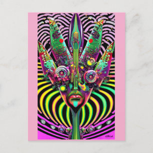 Forked Postcard