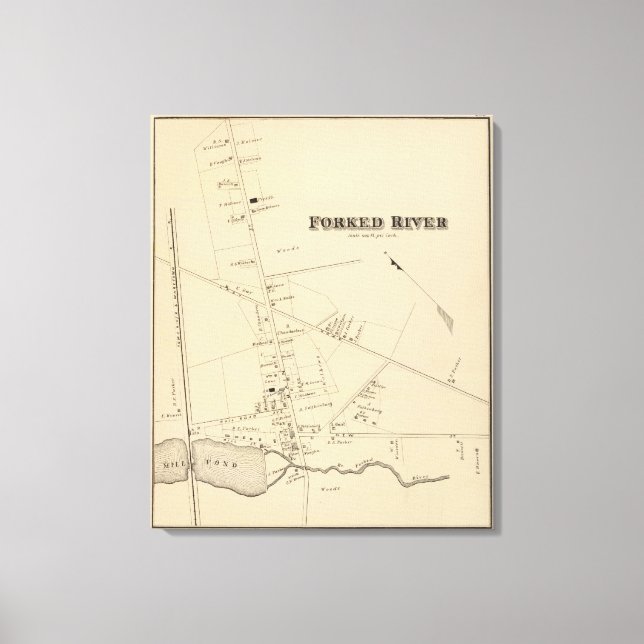 Forked River, New Jersey Canvas Print (Front)