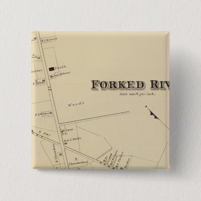 Forked River, New Jersey Pinback Button (Front)