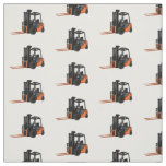 Forklift cartoon illustration fabric