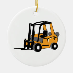 FORKLIFT CERAMIC ORNAMENT