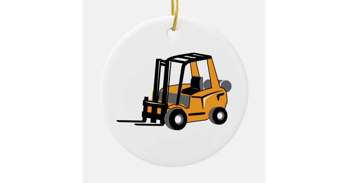 Forklift Christmas Ornament 