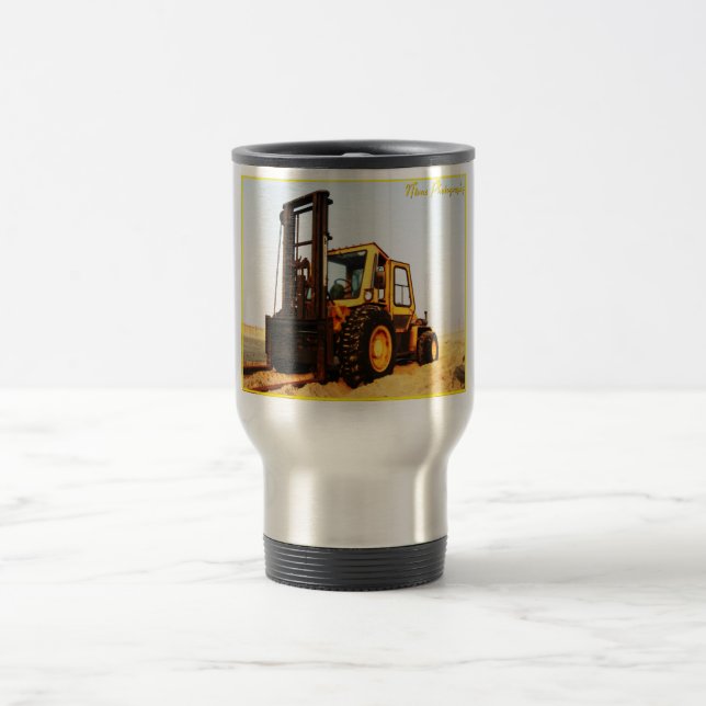 Forklift Coffee Thermal Travel Mug (Center)