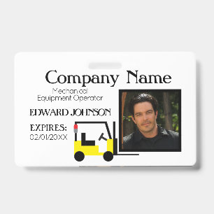 Forklift Company Employee 2 Badge