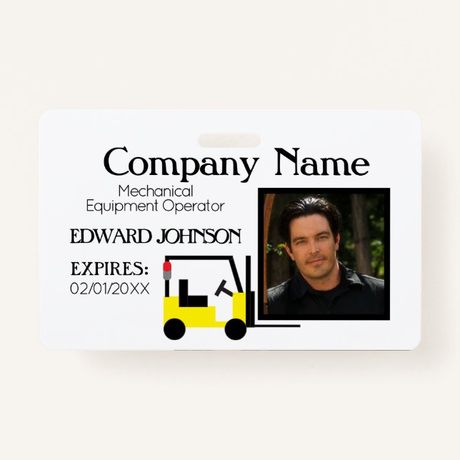 Forklift Company Employee 2 Badge (Front)