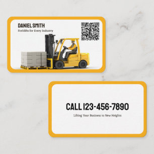 Forklift Custom QR Code Business Card