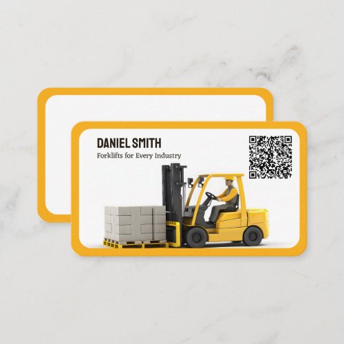 Forklift Custom QR Code Business Card