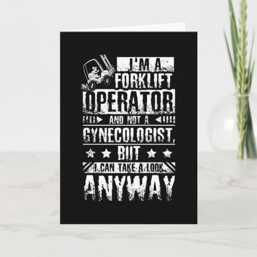 forklift driver Gynaecologist Card