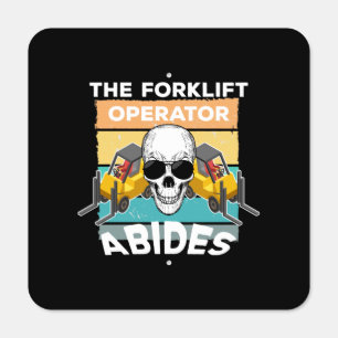 Forklift Dude Metal Sign