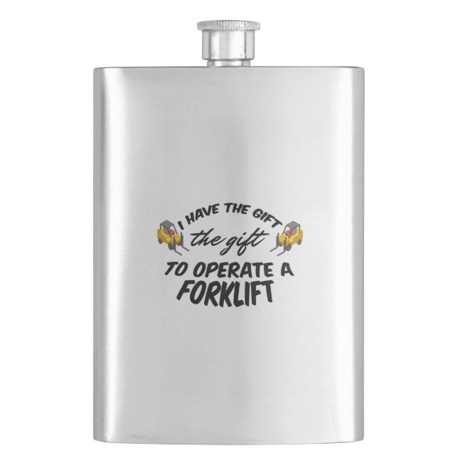 Forklift Gift Flask (Front)