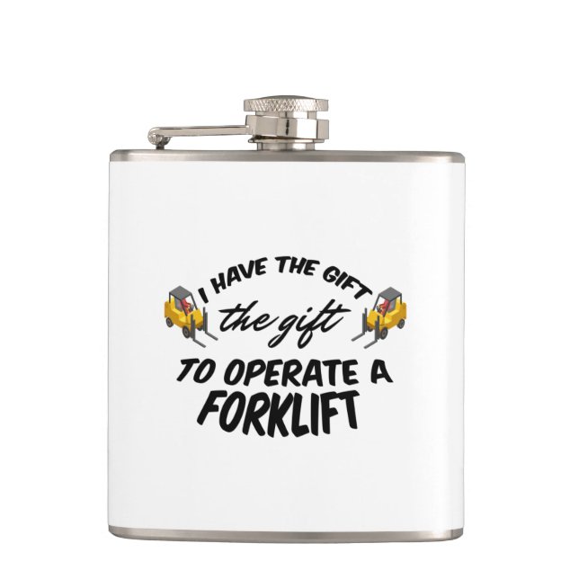 Forklift Gift Flask (Front)