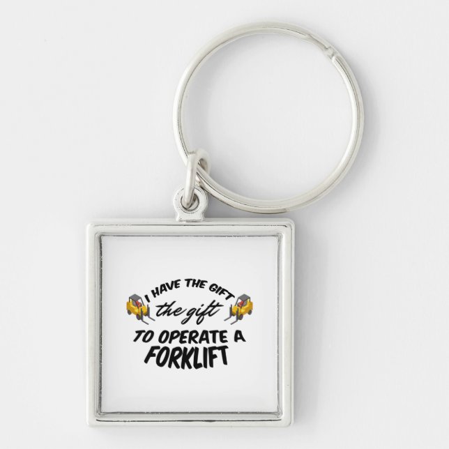 Forklift Gift Keychain (Front)