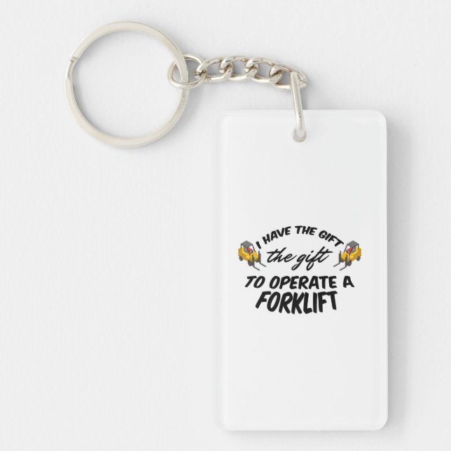 Forklift Gift Keychain (Front)