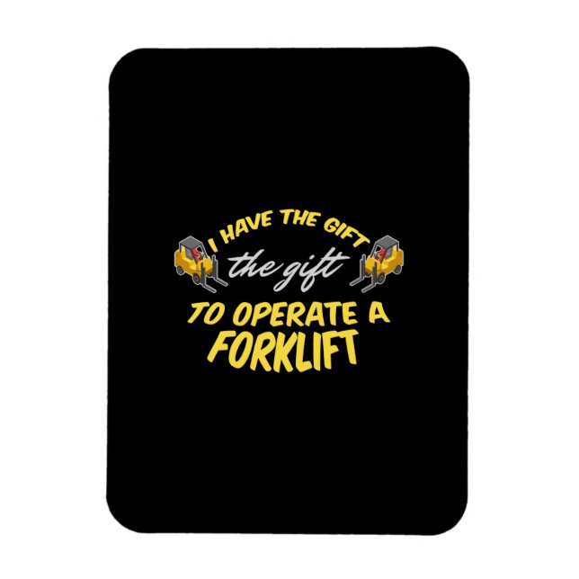 Forklift Gift Magnet (Vertical)