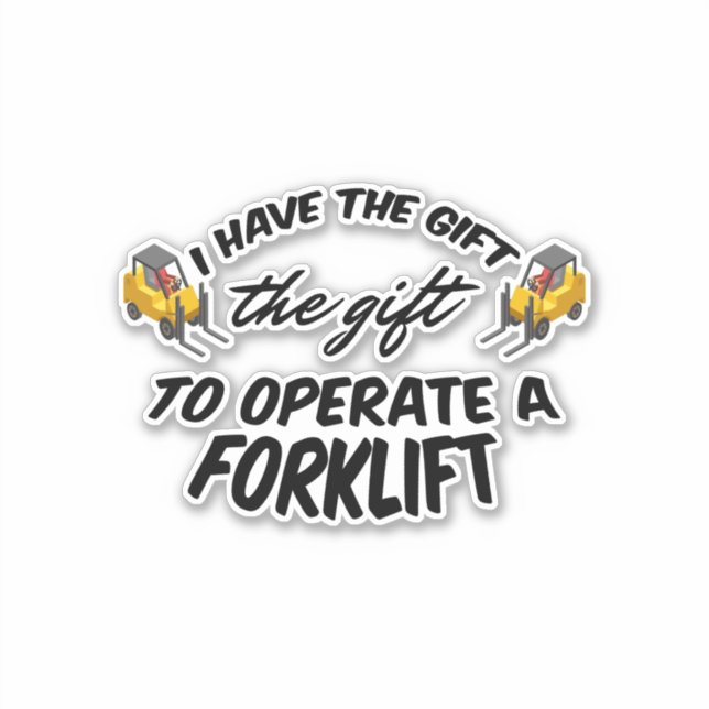 Forklift Gift Sticker (Front)